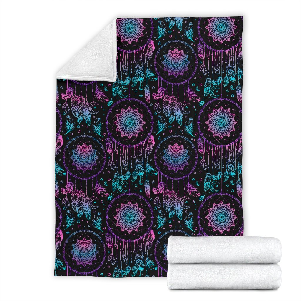Dream Catcher Boho Mandala Fleece Blanket