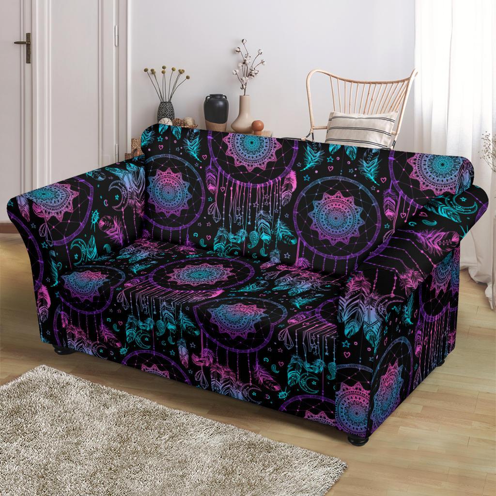 Dream catcher boho mandala Loveseat Slipcover-JTAMIGO.COM