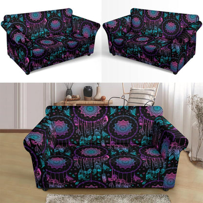 Dream catcher boho mandala Loveseat Slipcover-JTAMIGO.COM