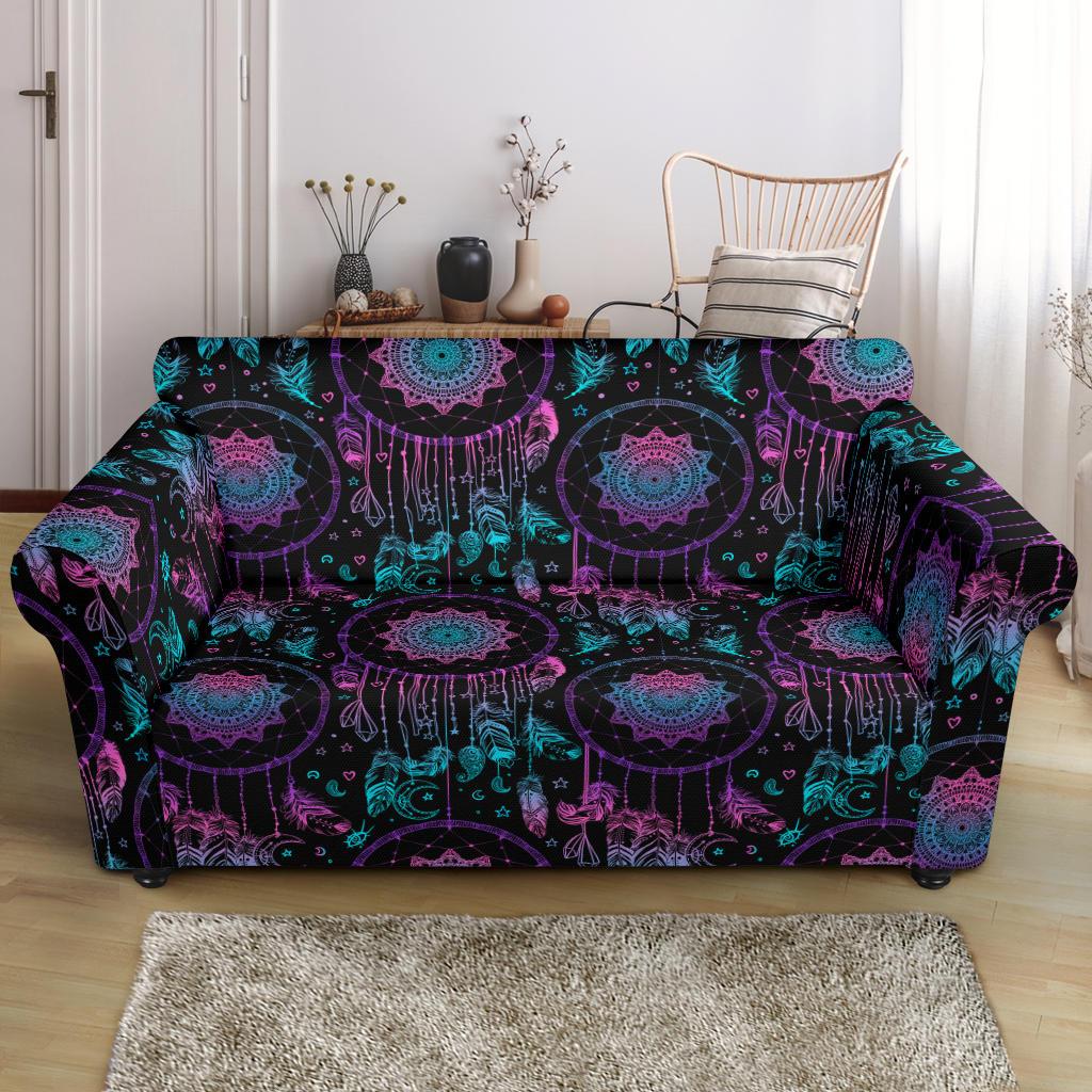 Dream catcher boho mandala Loveseat Slipcover-JTAMIGO.COM