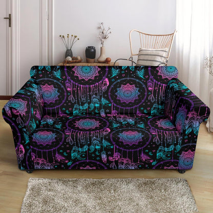 Dream catcher boho mandala Loveseat Slipcover-JTAMIGO.COM