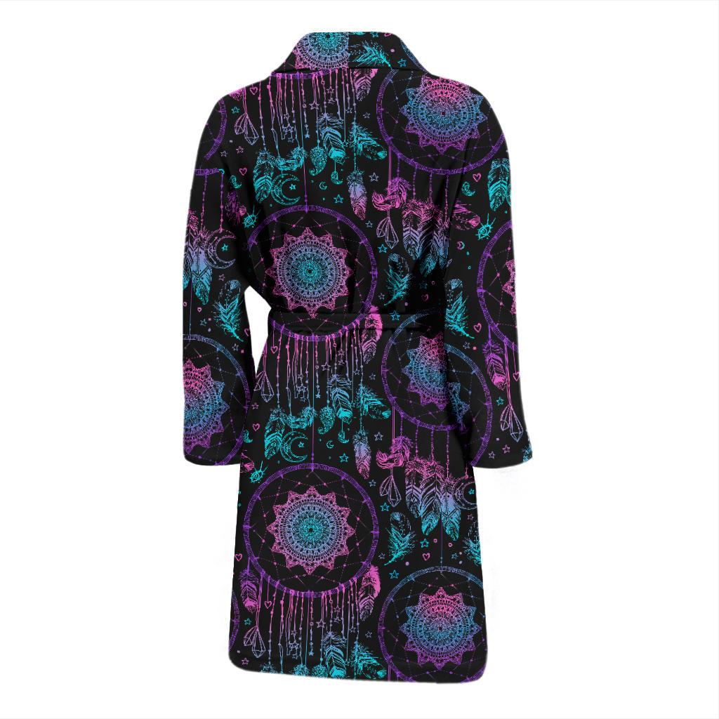 Dream catcher boho mandala Men Bath Robe-JTAMIGO.COM