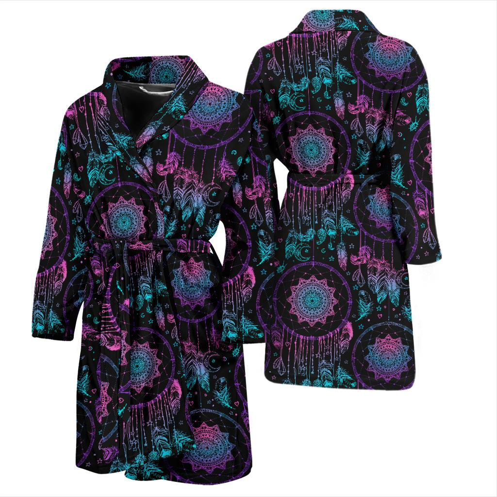Dream catcher boho mandala Men Bath Robe-JTAMIGO.COM