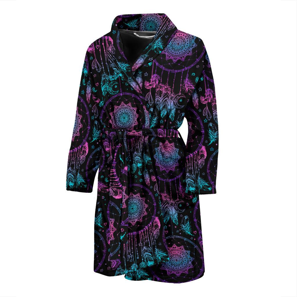 Dream catcher boho mandala Men Bath Robe-JTAMIGO.COM