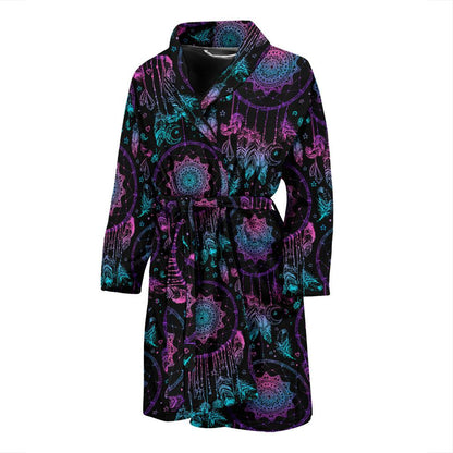 Dream catcher boho mandala Men Bath Robe-JTAMIGO.COM