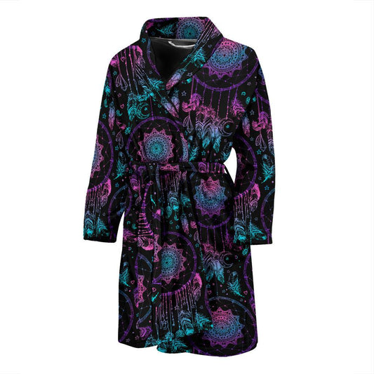 Dream catcher boho mandala Men Bath Robe-JTAMIGO.COM