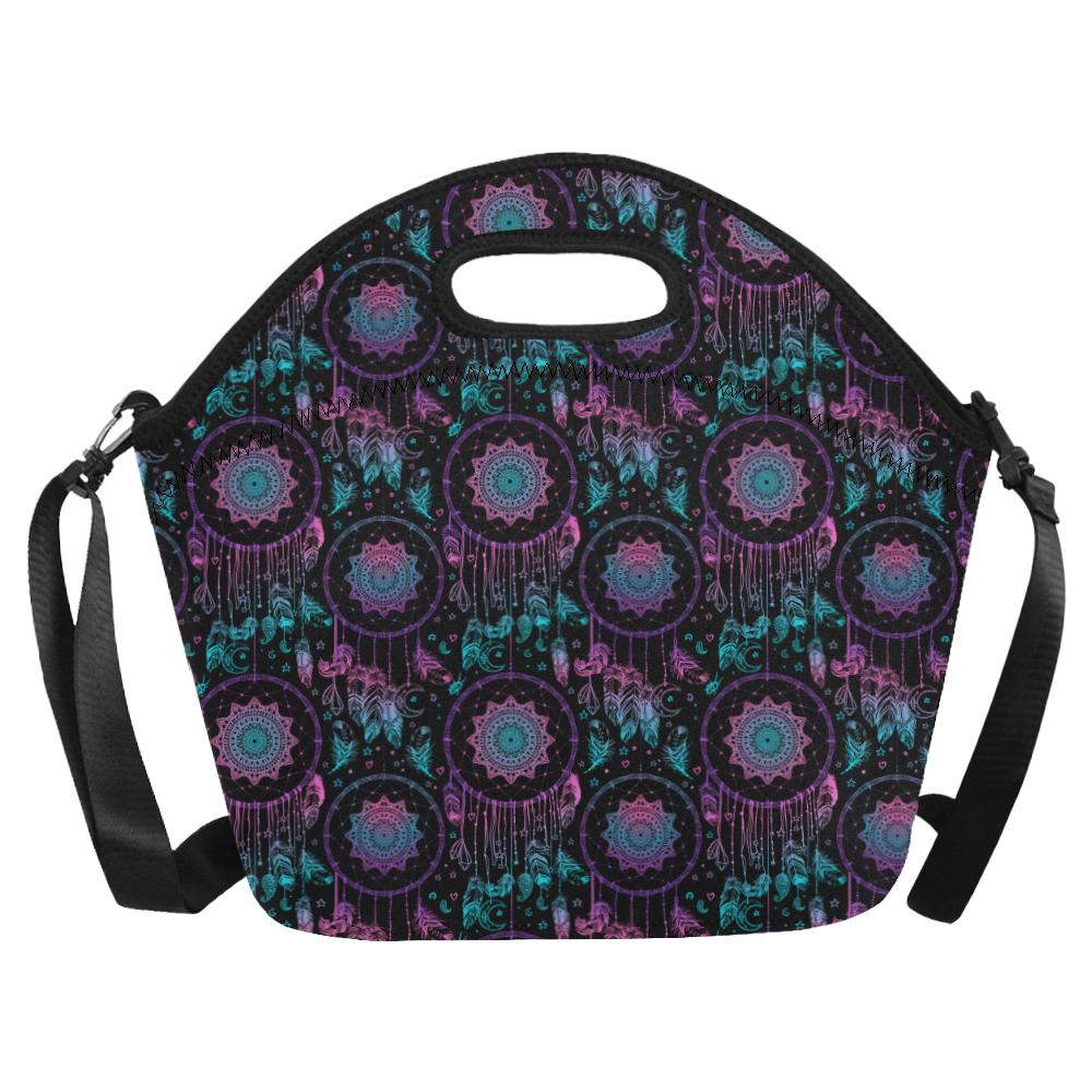 Dream catcher boho mandala Neoprene Lunch Bag (Model 1669)(Large)-JTAMIGO.COM