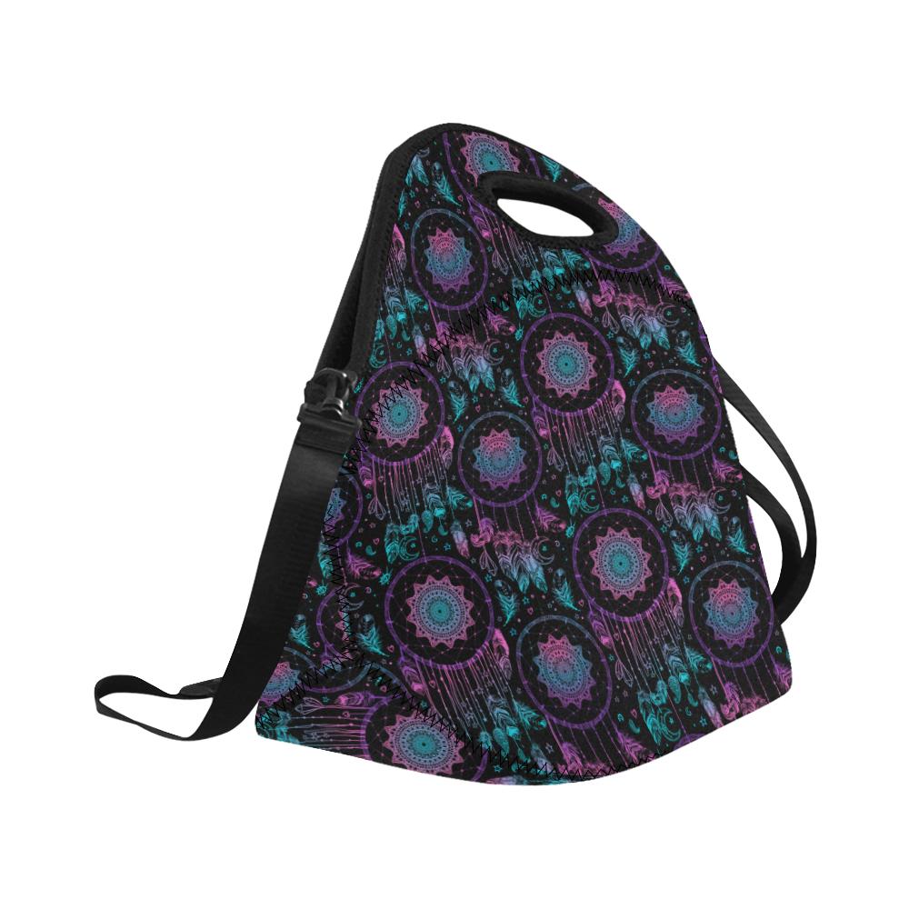 Dream catcher boho mandala Neoprene Lunch Bag (Model 1669)(Large)-JTAMIGO.COM