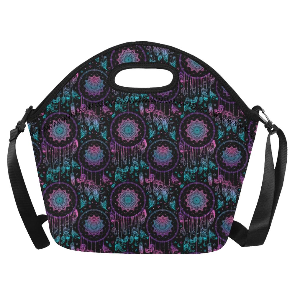 Dream catcher boho mandala Neoprene Lunch Bag (Model 1669)(Large)-JTAMIGO.COM