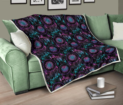 Dream catcher boho mandala Premium Quilt-JTAMIGO.COM