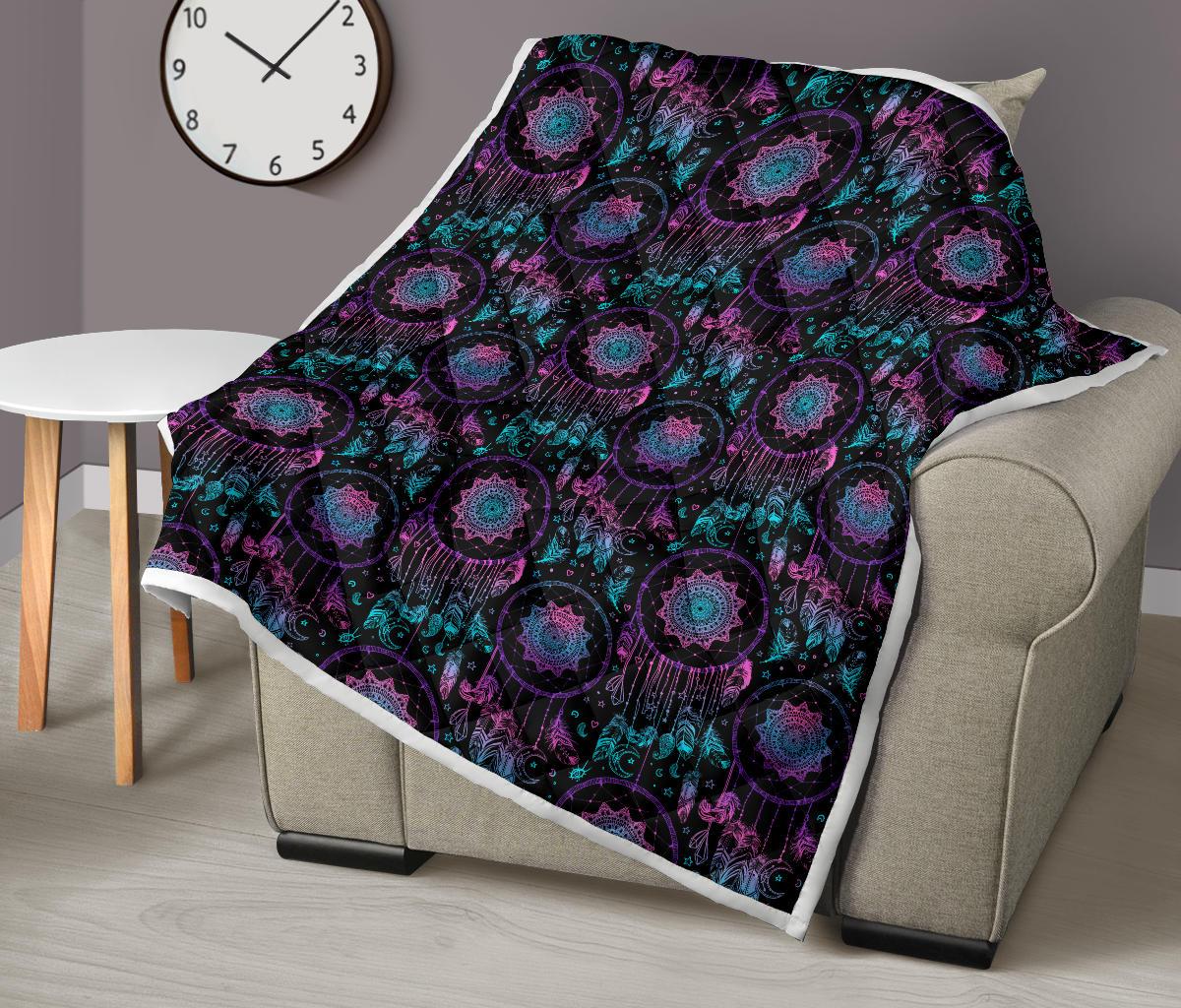 Dream catcher boho mandala Premium Quilt-JTAMIGO.COM