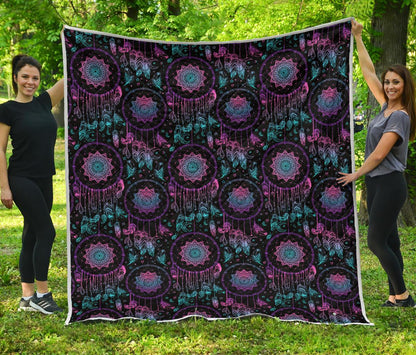 Dream catcher boho mandala Premium Quilt-JTAMIGO.COM