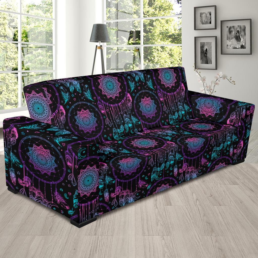 Dream catcher boho mandala Sofa Slipcover-JTAMIGO.COM