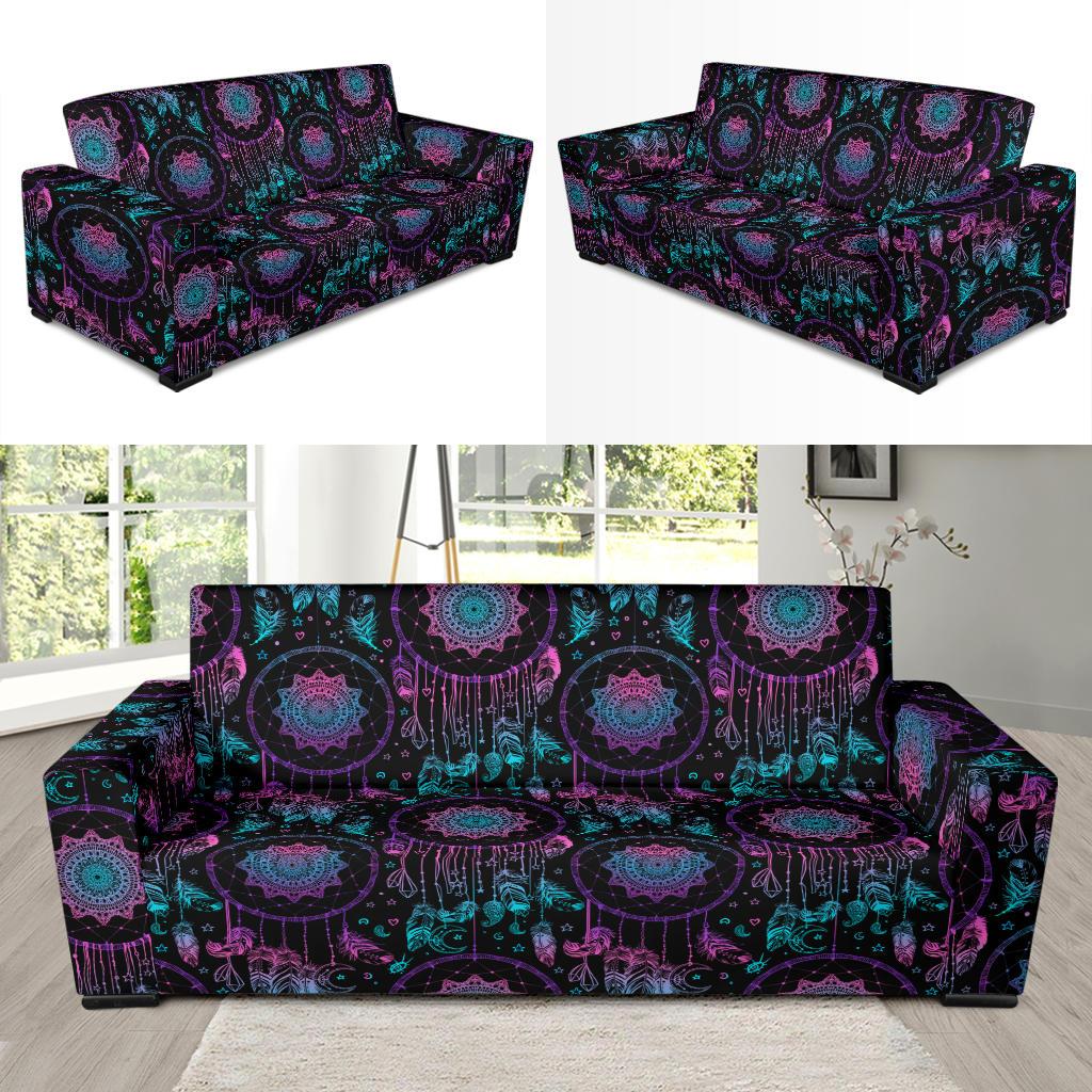 Dream catcher boho mandala Sofa Slipcover-JTAMIGO.COM