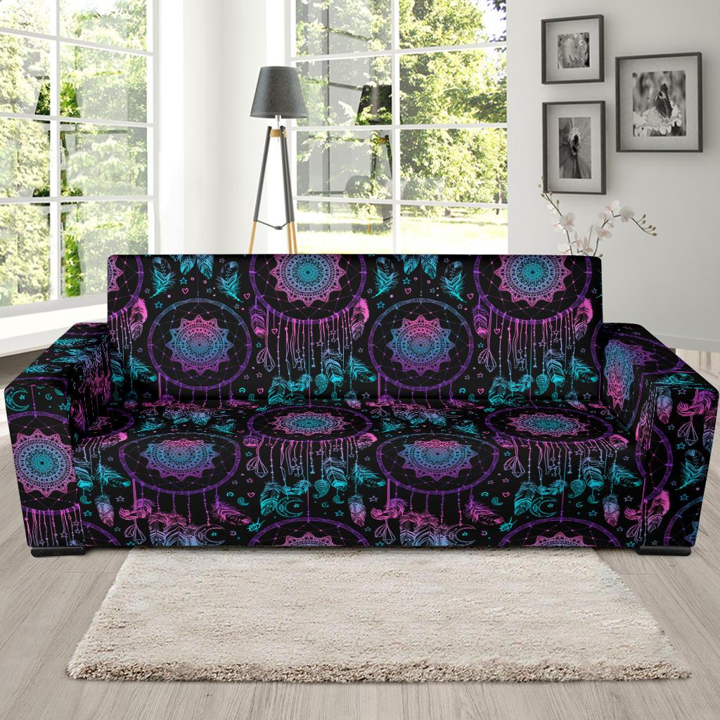 Dream catcher boho mandala Sofa Slipcover-JTAMIGO.COM