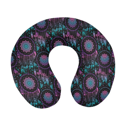 Dream catcher boho mandala U-Shaped Travel Neck Pillow-JTAMIGO.COM