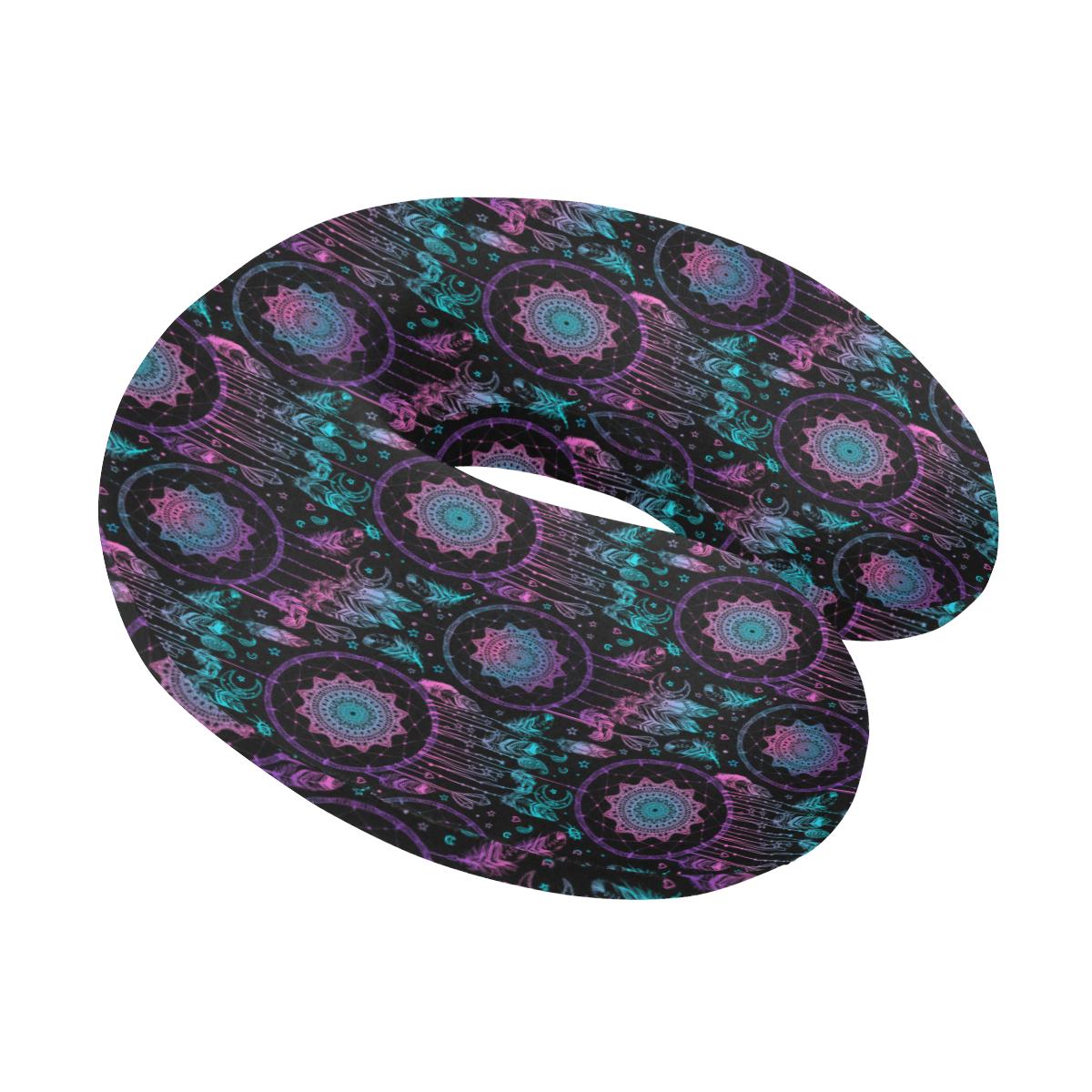 Dream catcher boho mandala U-Shaped Travel Neck Pillow-JTAMIGO.COM