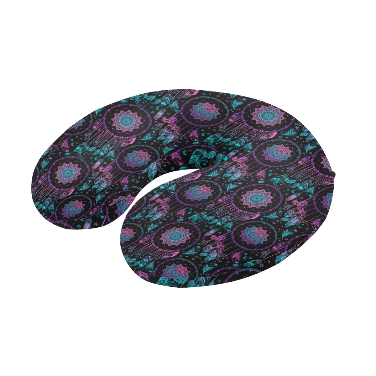 Dream catcher boho mandala U-Shaped Travel Neck Pillow-JTAMIGO.COM