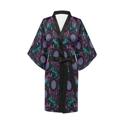 Dream catcher boho mandala Women Short Kimono Robe