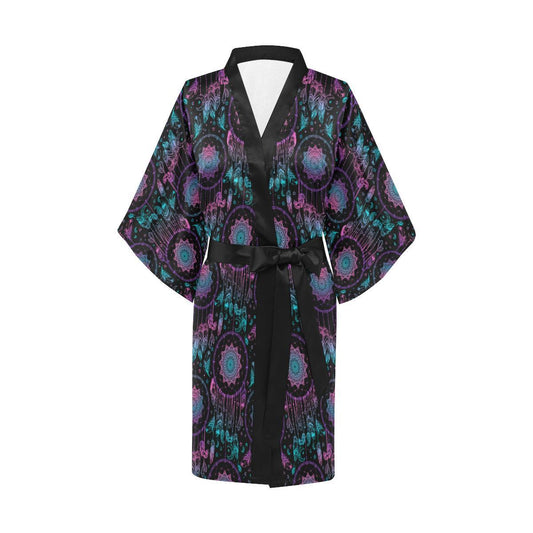 Dream catcher boho mandala Women Short Kimono Robe