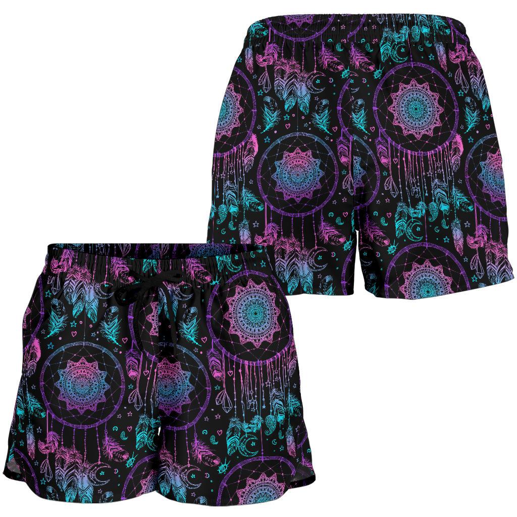 Dream catcher boho mandala Women Shorts-JTAMIGO.COM