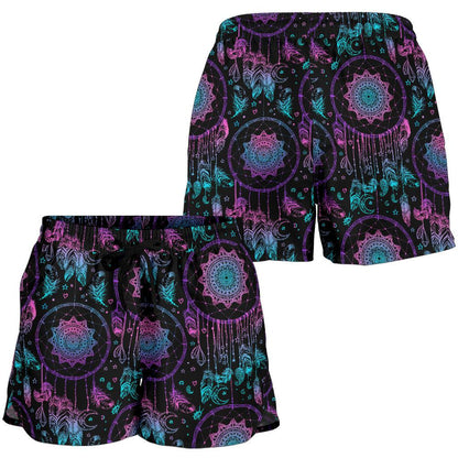 Dream catcher boho mandala Women Shorts-JTAMIGO.COM