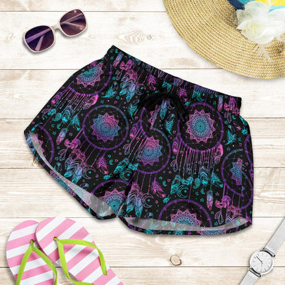 Dream catcher boho mandala Women Shorts-JTAMIGO.COM