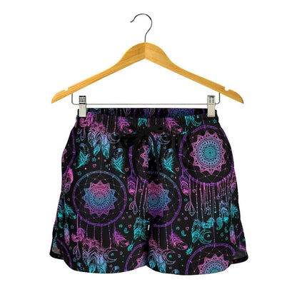 Dream catcher boho mandala Women Shorts-JTAMIGO.COM