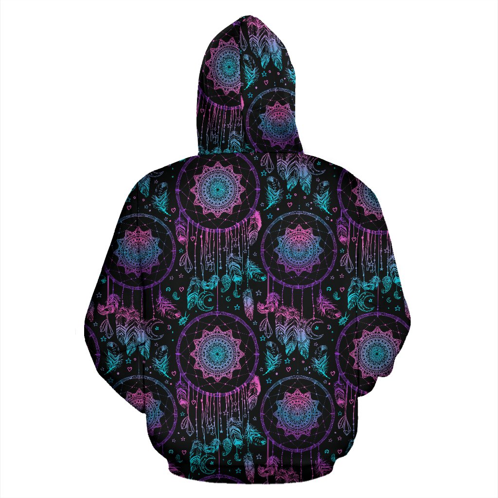 Dream Catcher Boho Mandala Zip Up Hoodie