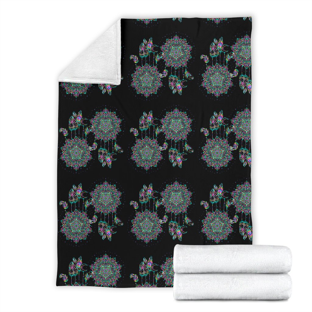 Dream Catcher Colorful Hand Draw Fleece Blanket