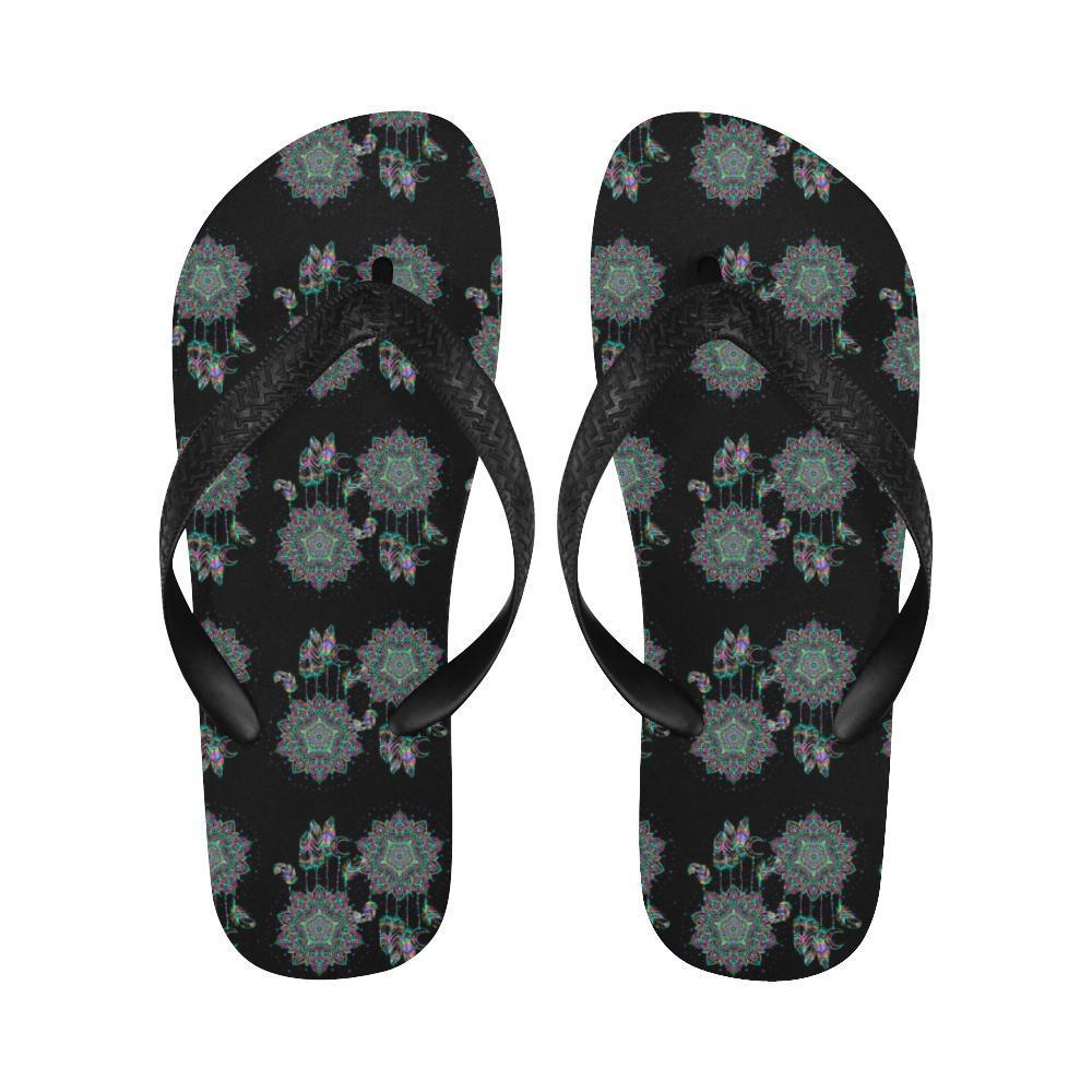 Dream Catcher Colorful Hand Draw Flip Flops-JTAMIGO.COM