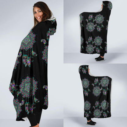 Dream Catcher Colorful Hand Draw Hooded Blanket-JTAMIGO.COM