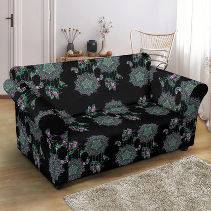 Dream Catcher Colorful Hand Draw Loveseat Slipcover-JTAMIGO.COM