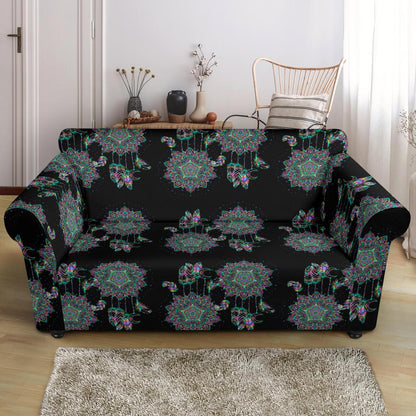 Dream Catcher Colorful Hand Draw Loveseat Slipcover-JTAMIGO.COM