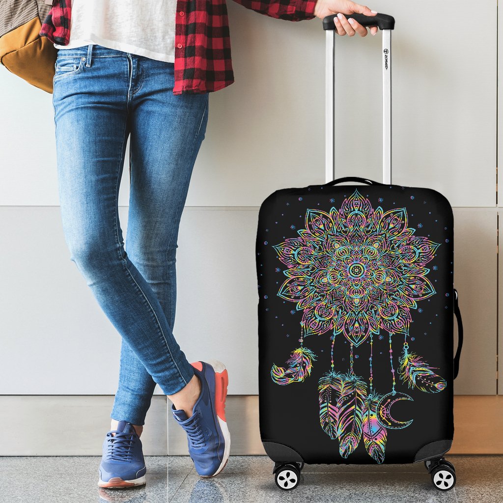 Dream Catcher Colorful Hand Draw Luggage Cover Protector