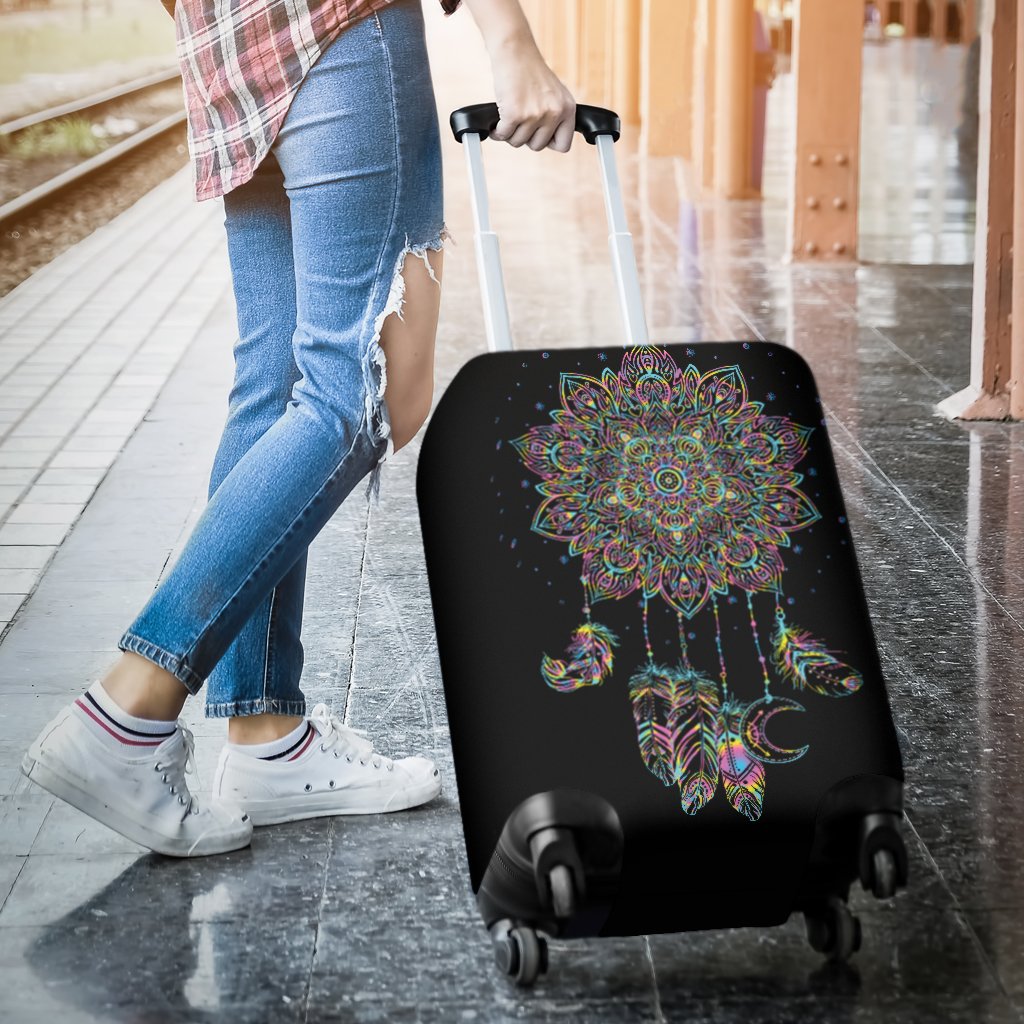 Dream Catcher Colorful Hand Draw Luggage Cover Protector