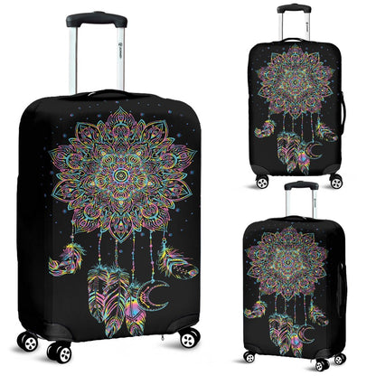 Dream Catcher Colorful Hand Draw Luggage Cover Protector