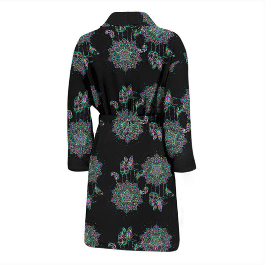 Dream Catcher Colorful Hand Draw Men Bath Robe-JTAMIGO.COM