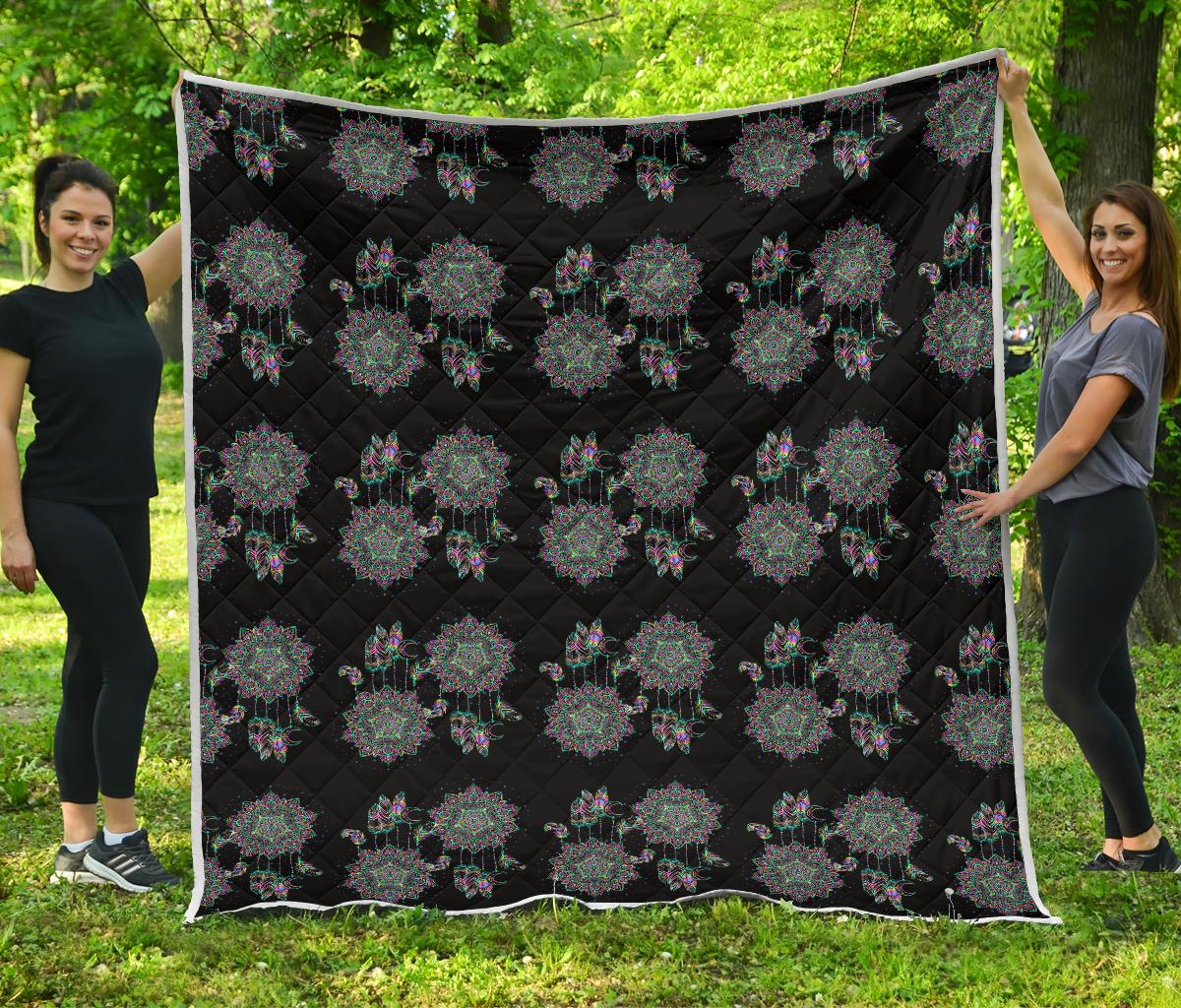Dream Catcher Colorful Hand Draw Premium Quilt-JTAMIGO.COM