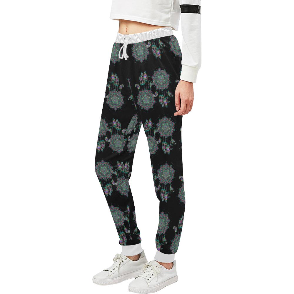 Dream Catcher Colorful Hand Draw Unisex Casual Sweatpants (Model L11)-JTAMIGO.COM