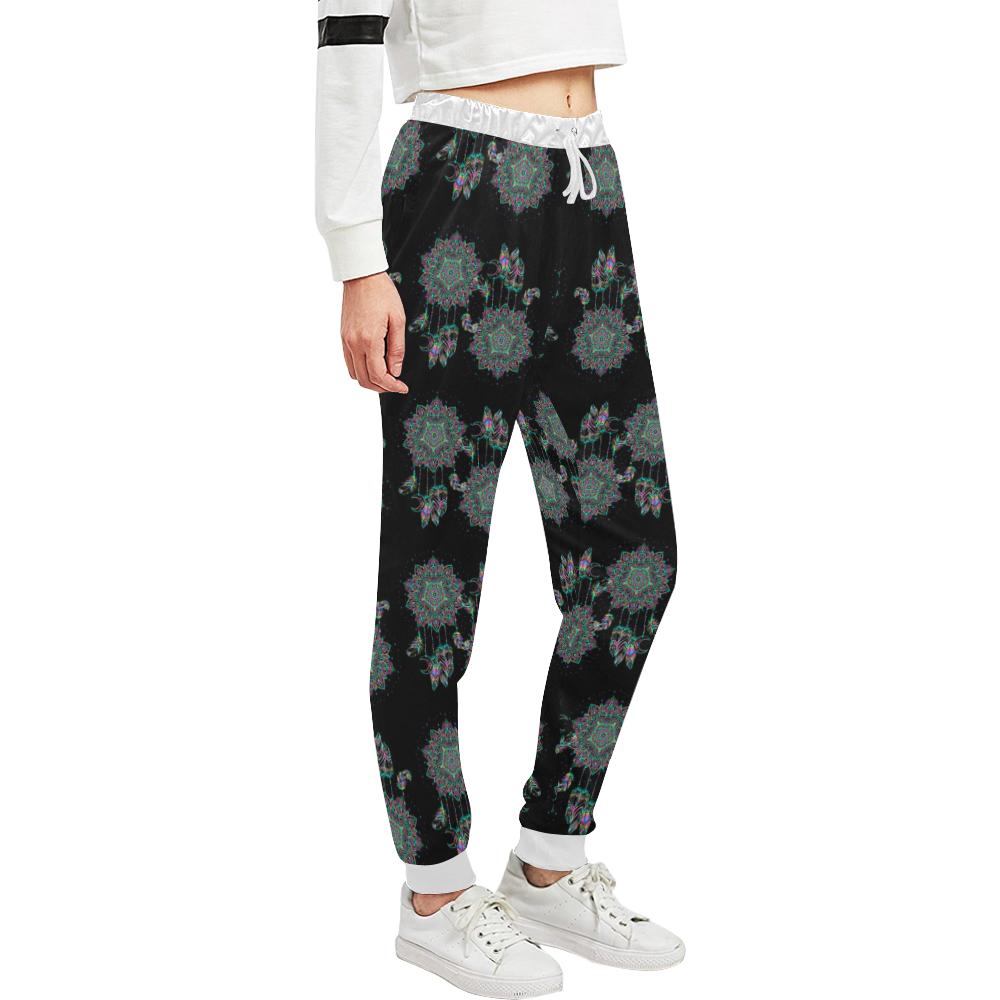 Dream Catcher Colorful Hand Draw Unisex Casual Sweatpants (Model L11)-JTAMIGO.COM