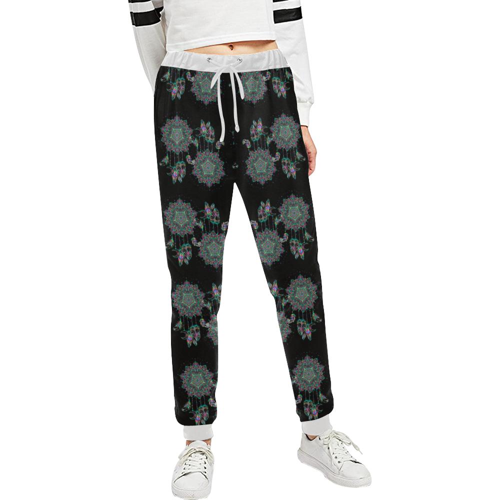 Dream Catcher Colorful Hand Draw Unisex Casual Sweatpants (Model L11)-JTAMIGO.COM