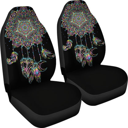 Dream Catcher Colorful Hand Draw Universal Fit Car Seat Covers