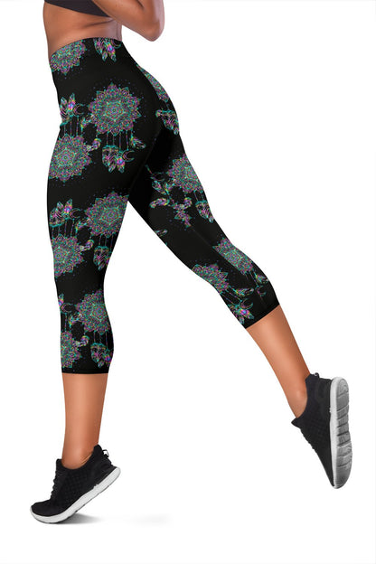 Dream Catcher Colorful Hand Draw Women Capris