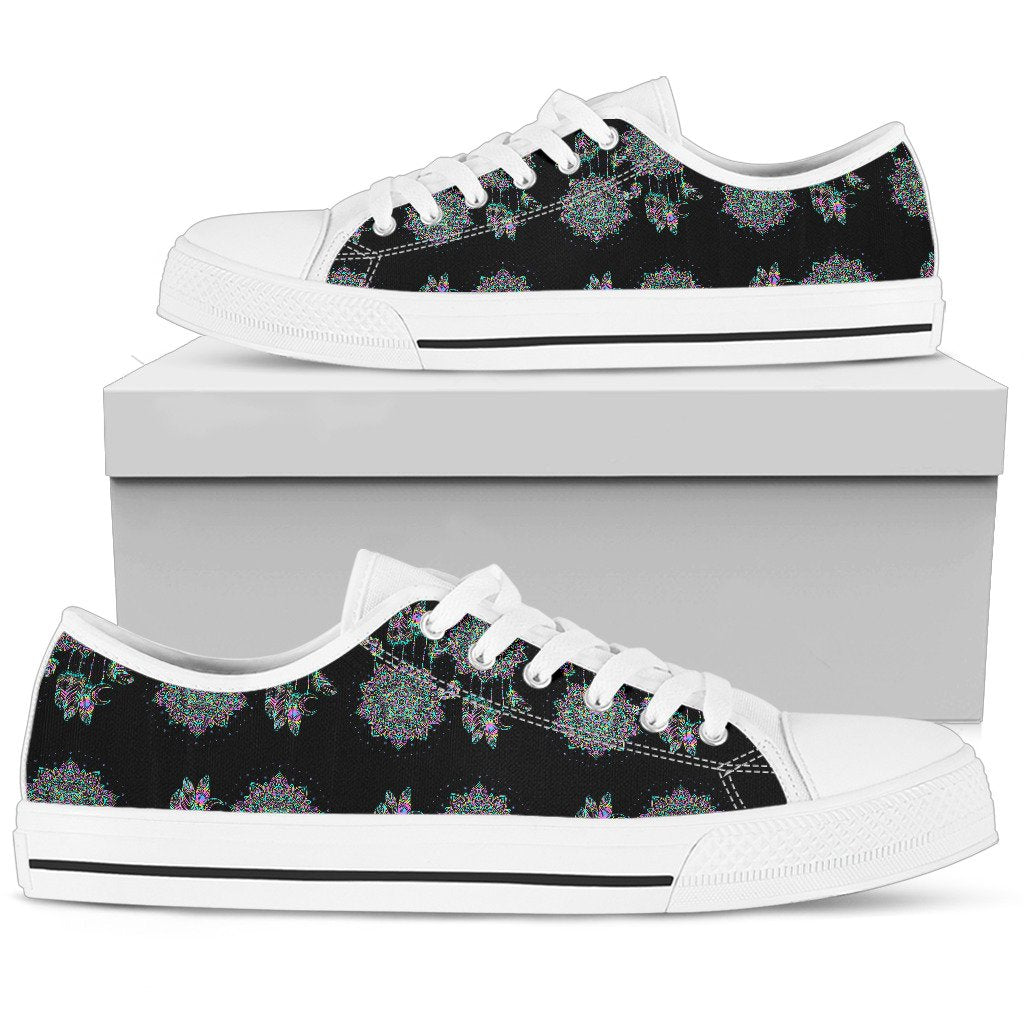 Dream Catcher Colorful Hand Draw Women Low Top Shoes