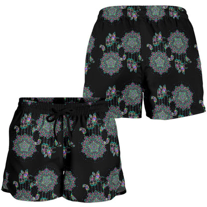 Dream Catcher Colorful Hand Draw Women Shorts-JTAMIGO.COM