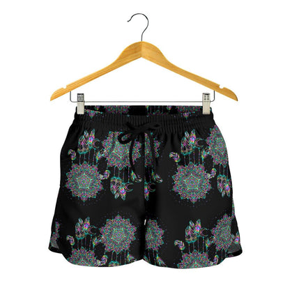 Dream Catcher Colorful Hand Draw Women Shorts-JTAMIGO.COM