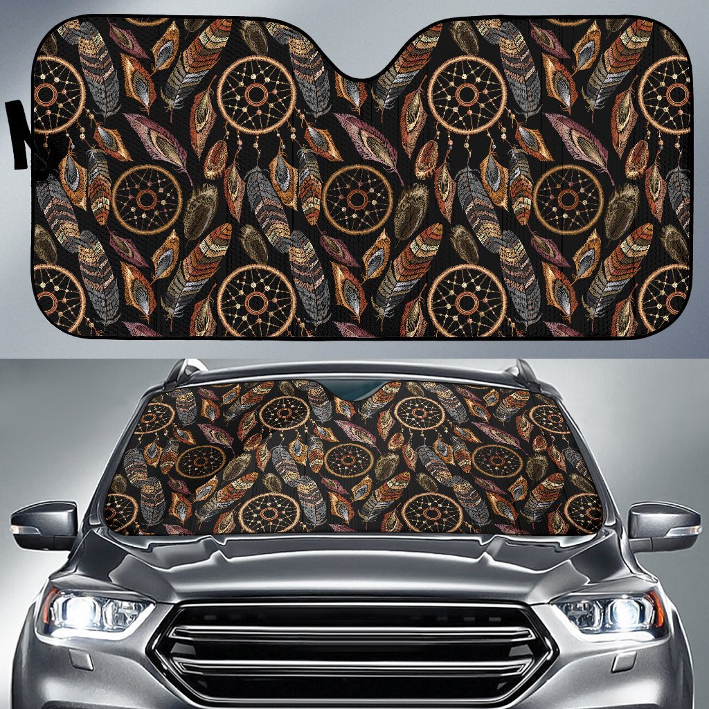 Dream Catcher Embroidered Style Car Sun Shade For Windshield