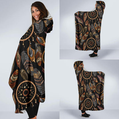 Dream catcher embroidered style Hooded Blanket-JTAMIGO.COM