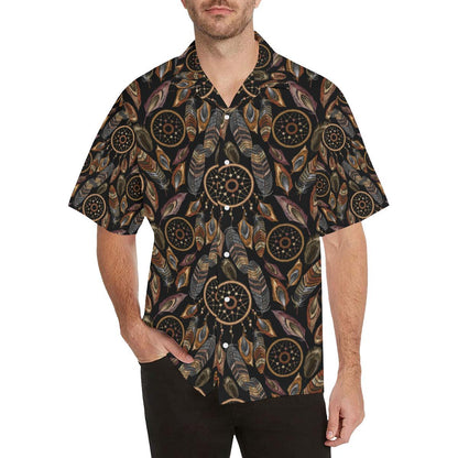 Dream catcher embroidered style Men Aloha Hawaiian Shirt